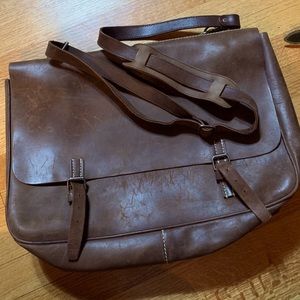 J. Crew leather laptop bag!